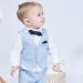 Famuka Baby Boys Gentleman Suit Blazers Toddler Tuxedo Clothing Set - Blue (Size 73) - Buy Online on GoSupps.com