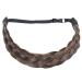 Tess Braided Hair Band | Adjustable Brown Ombre Hair Tie for Women | Large Hair Accessories (3.8cm Wide 50g) - Perfect for Braids & Dutt Styles - Buy Online on GoSupps.com