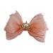 FEIFEI'S BOW Baby Girls kids Bow Princess Chiffon Diamond Crown Unicorn Colour Multi Colour Bow Hair Clip Bows Toddler Infants Party dress Costume Bow Photo Prop (Pale Pink with Crown)