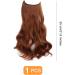 Traziewell Secret Wire Halo Hair Extensions Orange Red Long Thick Smooth Heat Resistent Fiber Curly Wavy Hair Pieces with Invisible Wire Synthetic Hair Extension for Women Lady 1024 FH001024 One Size - Buy Online on GoSupps.com
