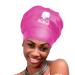 Happy Mane Silicone Swim Cap for Braids and Dreadlocks - Hair Dry While Swimming Bathing Long Hair Extensions and Curly Hair - Large Shower Cap for Women Teenager Kids Rose