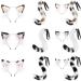 TQUXNGA Animal Cosplay Costumes Faux Furs Cat Foxes Wolf Furry Tail and Ears Headband for Halloween Party Costume Accessories Calico cat suit - Buy Online on GoSupps.com