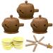 Healifty 3 Set Moxibustion Holder Burners Moxa Sticks Burner Tube Moxibustion Stick Dehumidification Filter