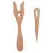 Yosoo Health Gear Knitting Fork Weaving Tools  Lucet Fork  Fork Type Wooden Knitting Tools DIY Weaving Tools for Bracelet Necklace Braided Tools