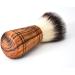 DOM Sir George Vegan Shaving Brush - Synthetic Hair with Olive Wood Handle | Eco-Friendly Grooming - Buy Online on GoSupps.com