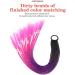 Bun Hair Pieces for Women 24 Inch Braided Ponytail Multicolor Braid Extensions Rainbow Braided Hair Extensions Synthetic Wigs with Elastic Bands Messy Bun Hair Piece (Color : 1B-530 Size : 24inch) - Buy Online on GoSupps.com