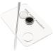 Set of 2 Acrylic Cosmetic Mixing Plates with Spatula for Makeup Nail Art Gel & Eyeshadow | International Shipping - Buy Online on GoSupps.com