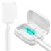 Gonlink toothbrush disinfection toothbrush disinfectant UV toothbrush sterilizer toothbrush holder disinfection with UV cleanigun for home travel business outdoor area (white)
