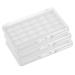 Vaguelly 3 Pi ces Palette de Maquillage Vide Rechargeable avec Compartiments Transparents Bo te Compacte pour Ombres Paupi res et Blush Rangement Pratique pour Voyageuses