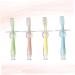 Homsfou 4-Piece Infant Training Toothbrush Set - Silicone Newborn & Toddler Toothbrushes for Gentle Teeth Cleaning - Buy Online on GoSupps.com