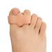 Welnove Toe Separators with 2 Loops - Pack of 8 Soft Gel Bunion Correctors - Big Toe Spacers for Bunions Overlapping Toes - Beige