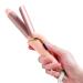 Mini Curling Tongs 25mm Travel Curling Tongs 5 Temperature Adjustable from 120-200 LED Display Small Hair Curler Curling Iron Dual Voltage (Pink)