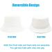 Sydbecs Reversible Cotton Bucket Hat - White | Summer Sun Beach Cap for Women Men - Buy Online on GoSupps.com