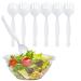 PARTY BARGAINS 8.75" Disposable Plastic Serving Forks - 6 Pack Heavy Duty White Serving Fork Excellent for Wedding Catering Services Buffet Birthday Parties White Forks 6
