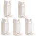 Set of 5 nail brushes BawiTec hand brush white with console self-adhesive holder plastic nylon bristles