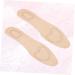 Healifty Women's Leather Insole Shoe Inserts - Breathable Sports Shoe Cushion - Genuine Leather - Absorb Sweat - Beige - 26.5x10cm (1 Pair) - Buy Online on GoSupps.com