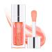 Rmoce Lip Oil  Hydrating Lip Glow Oil  Lip Plumper Gloss  Moisturizing Lip Oil  No-Sticky Transparent Plumping Lip Gloss  Lip Gloss Lip Balm Lip Care (Pink)