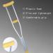 GagalU Crutches for Adults Underarm Crutches for Adjustable Underarm Youth Crutch Height Adjustable Underarm Crutches for People in 134-154CM Lightweight Aluminum Walking Stic - Buy Online on GoSupps.com