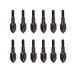 SOPOGER 12pcs Archery Bullet Points 100/125 Grain Field Points Arrow Screw-in Field Tips for Recurve Compound Bow Crossbow Hunting Shooting Practice 100 Gra"