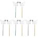 FRCOLOR 8 Pcs Eyelash Inspection Mirror Beauty Eyelash Mirror Lash Extension Mirror Handheld Eyelashes Mirror Eyelash Check Mirror Eyelash Grafting Tool Accessories Metal Stainless Steel 1 Count (Pack of 1) As Shownx4pcs