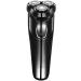 Men Electric Shaver Rechargeable Corded and Cordless Electric Razor for Men with Pop-up Trimmer Wet Dry Waterproof (Black)