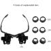 Glasses Magnifier 10x 15x 20x 25x LED Illumination Double Eyes Jewelry Eyeglass Tools - Buy Online on GoSupps.com