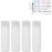 4 Pack 50ml Travel Bottles | Refillable Squeeze Bottles for Make-up Shampoo & Lotion | Transparent Plastic Travel Accessories - Buy Online on GoSupps.com