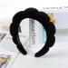 Velvet Spa Headband for Women | Puffy Headband for Skincare, Makeup & Face Mask | Soft and Comfortable - Black - Buy Online on GoSupps.com