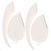 Fomiyes 4 pieces of facial razor for women painless eyebrow cutter eyebrow hair remover razor for women 4 chrome macroclases cosmetics Miss eyebrow scissors