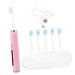 Mobestech 3 Sets Electric Toothbrush Oral Care Toothbrush Electric Adult Electric Tooth Brush Soft Bristle Toothbrush Toothbrushes Bristles Toothbrush Cleaning Brush Soft Fur Pink Child Abs