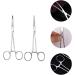 2pcs Stainless Steel Pet Hair Removal Forceps Hair Removal Clips Cupping Tong 18X7.5X0.2CM Silver - Buy Online on GoSupps.com