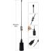 UAYESOK 15 Inch Stainless Steel Marine VHF Antenna for Cobra, Icom, Uniden, Standard Horizon Radio - Low Profile Design with 16.4ft Coaxial Cable - Buy Online on GoSupps.com