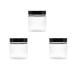 3 pieces 250 ml of transparent plastic cosmetic containers with a black lid can be refilled empty cream bottle trial pots lotion storage container for plasticizers ointment