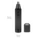 Linkidea Portable Nose Hair Trimmer for Men - Washable Double-Edged Safe Cutter Head - Black - Buy Online on GoSupps.com