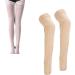 3XL Beige Open Toe Compression Stockings - Thigh High 23-32 mmHg Silicone Band Unisex Opaque for Varicose Veins - Buy Online on GoSupps.com
