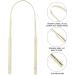 Dykaae Tongue Scraper - Stainless Steel Fresh Breath Cleaner for Adults & Children | Gold Metal Tongue Brush - Buy Online on GoSupps.com