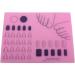 Minkissy Silicone Nail Tools Silicone Manicure Mat Washable Nail Polish Coloring Practice Pad Nail Art Stamping Mat Nail Practice Workspace Design Plate () Manicure Tools Pink - Buy Online on GoSupps.com