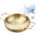 Alipis 2pcs Skillet Pan Woks and Stir Fry Pans Stainless Stock Pot for Soup Stainless Steel Dinner Plates Chinese Wok Nonstick Stovetop Wok Korean Noodle Ramen Pot Non- Italy Non Stick Size 1x2pcs Goldenx2pcs - Buy Online on GoSupps.com