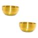 2pcs Foam Dishwasher Tool Cosmetic Stainless Steel Man Container Cup 9X9X4.9CMx2pcs Gold Color 2pcs