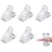 5Pcs Nail Tip Clips, Polygel Nail Forms Nail Extension Gel Quick Building Nail Tips Nail Clamps Polygel Nail Kit for False Nail Tips Manicure Nail Art Tools 5 Pcs Clear