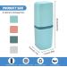Refort Travel Tooth Cleaning Set - 4 Plastic Toothbrushes & Blue Case | International Shipping Available - Buy Online on GoSupps.com