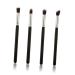 VINTORKY 4pcs Set Eye Make-up Brush Kit Makeup Caboodle Makeup Brush Lip Scrubber Brush Lip Scruber Black