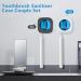OOCOME Portable Deep UV Toothbrush Sanitizer Case Toothbrush Sanitizer Holder Organizer Case Toothbrush Cleaner Holder with Sticker free Punching for Travel and Family Use (2 Packs) - Buy Online on GoSupps.com