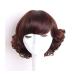 BGHJUE Wig Short Curly For Black Women Pixie Wigs Big Curls Short Hair 30cmBrown