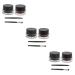 FRCOLOR 6 Pcs Cream Eyeshadow Liquid Eyeliner Waterproof Black Gel Brown Eyeshadow Eye Shadow Matte Brush