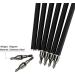 Musen 28/30 Carbon Archery Arrows 12pcs | Shaft Spine 500, GPI 13.0 | Removable Tips | Compound & Recurve Bow | Hunting & Target Practice (Black 28) - Buy Online on GoSupps.com