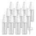 ZEOABSY 12 Pieces 20 ml Transparent Lotion Bottles with White Pump 20ml Empty PET Plastic Lotion Pump Bottle Cosmetic Gel Travel Container for Cosmetic Make up Cleaning + 2 x Funnel Transparent 20ml