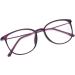 Shop Retro Unisex Nerd Glasses - Slim Stylish Clear Lens Frames for Students & Professionals | Fashionable Round Decorative Reading Glasses with Case - Buy Online on GoSupps.com