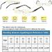 Libiyi Intelligent Dual-Focus Reading Glasses +2.00 - Anti Blue Light Stylish Gold Design - Buy Online on GoSupps.com