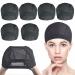 Smilco Mesh Dome Cap for Wig Making 6 Pack Stretchable Dome Mesh Lace Front Wig Caps for Women (Black) 6 Count (Pack of 1)
